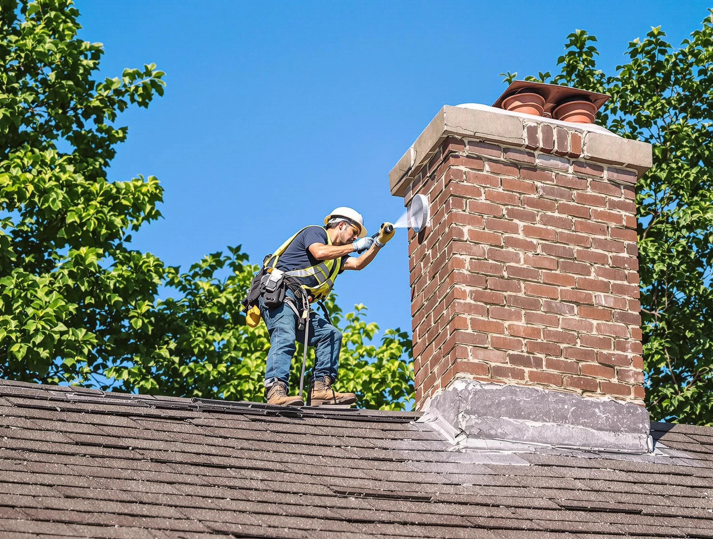 Trussville Chimney Sweep performing an inspection with advanced tools in Trussville, AL