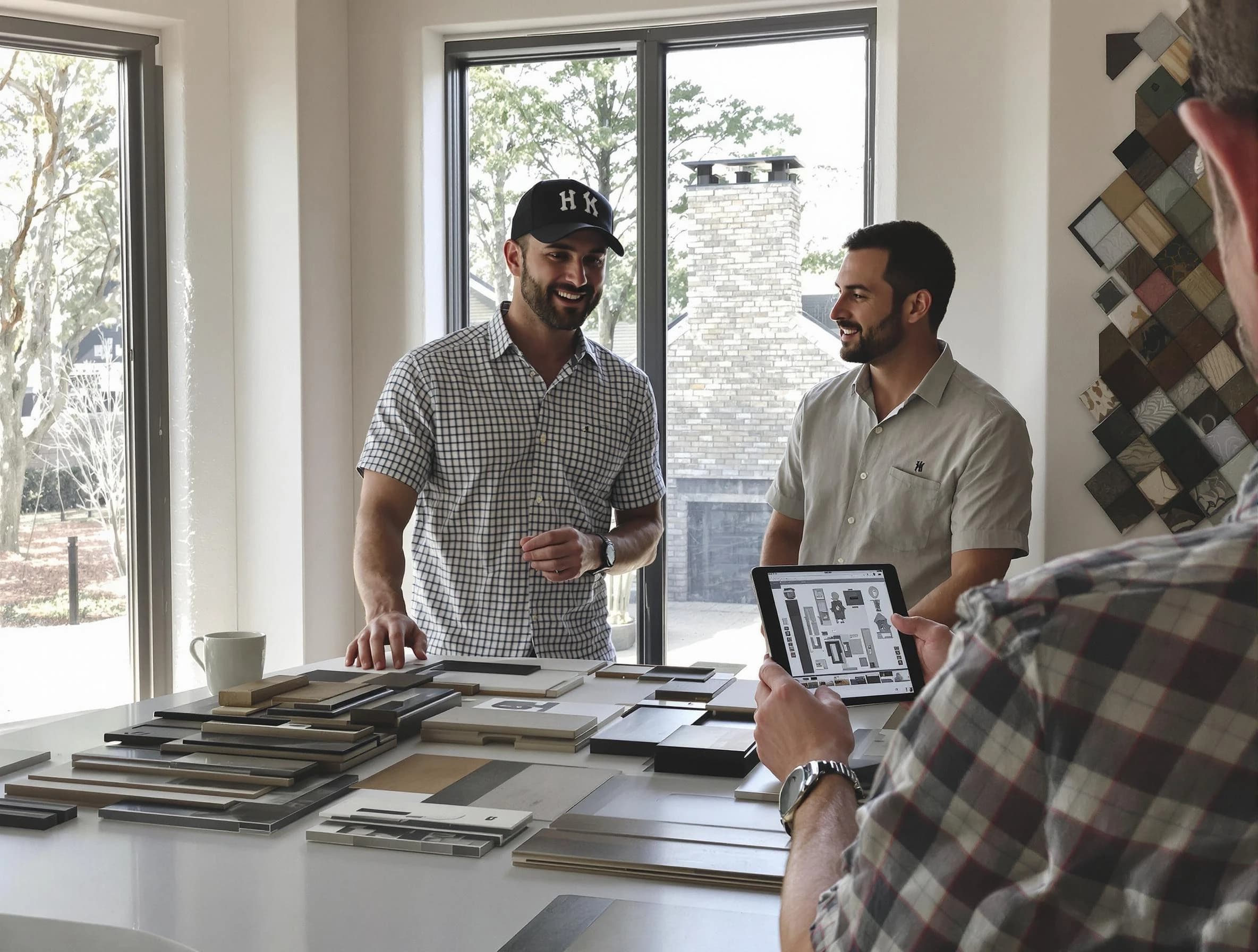 Trussville Chimney Sweep remodeling a chimney and fireplace in Trussville, AL
