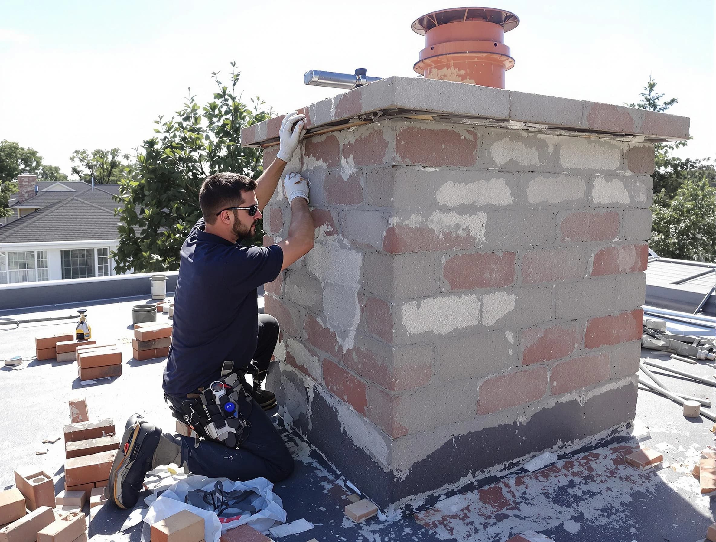 Advanced chimney repair process by Trussville Chimney Sweep in Trussville, AL