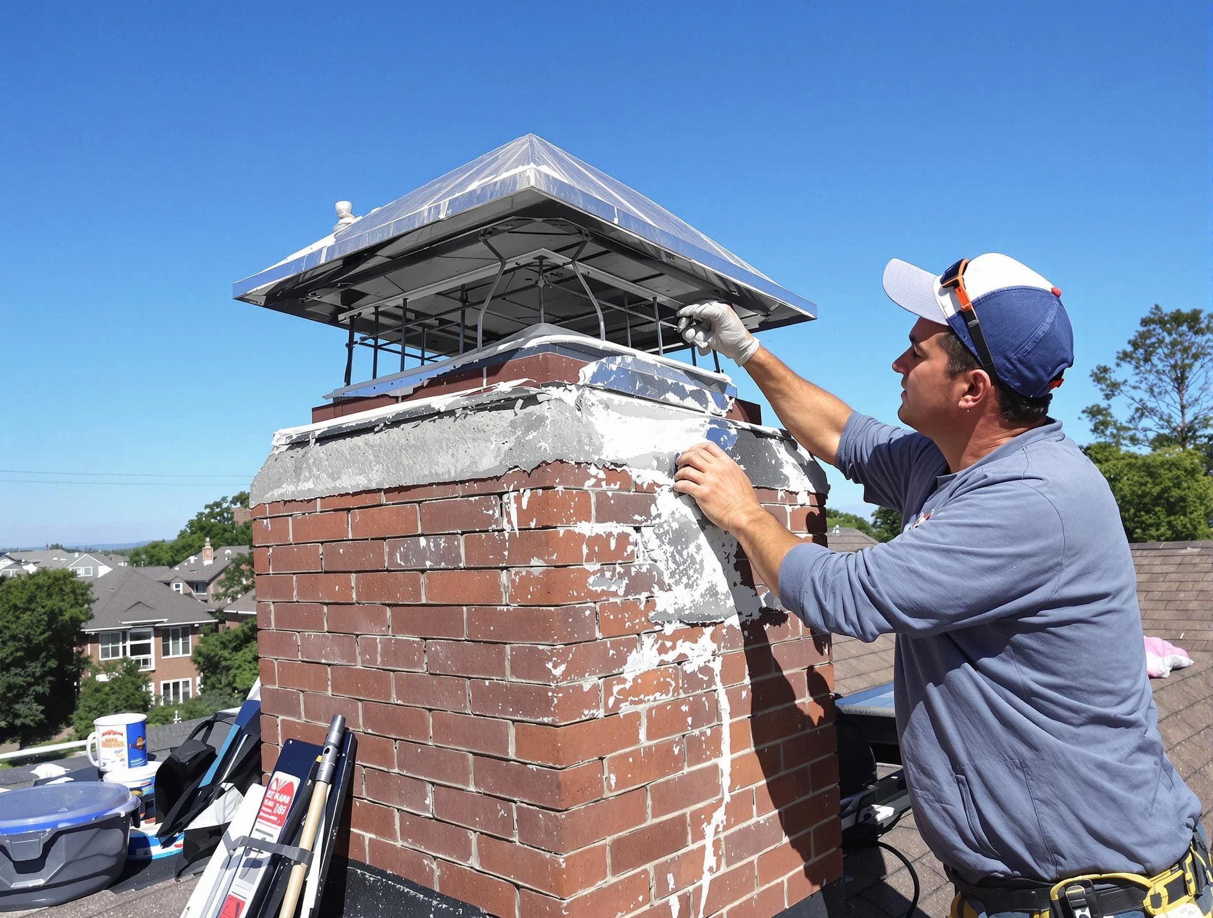 Chimney Crown Services service in Trussville, AL