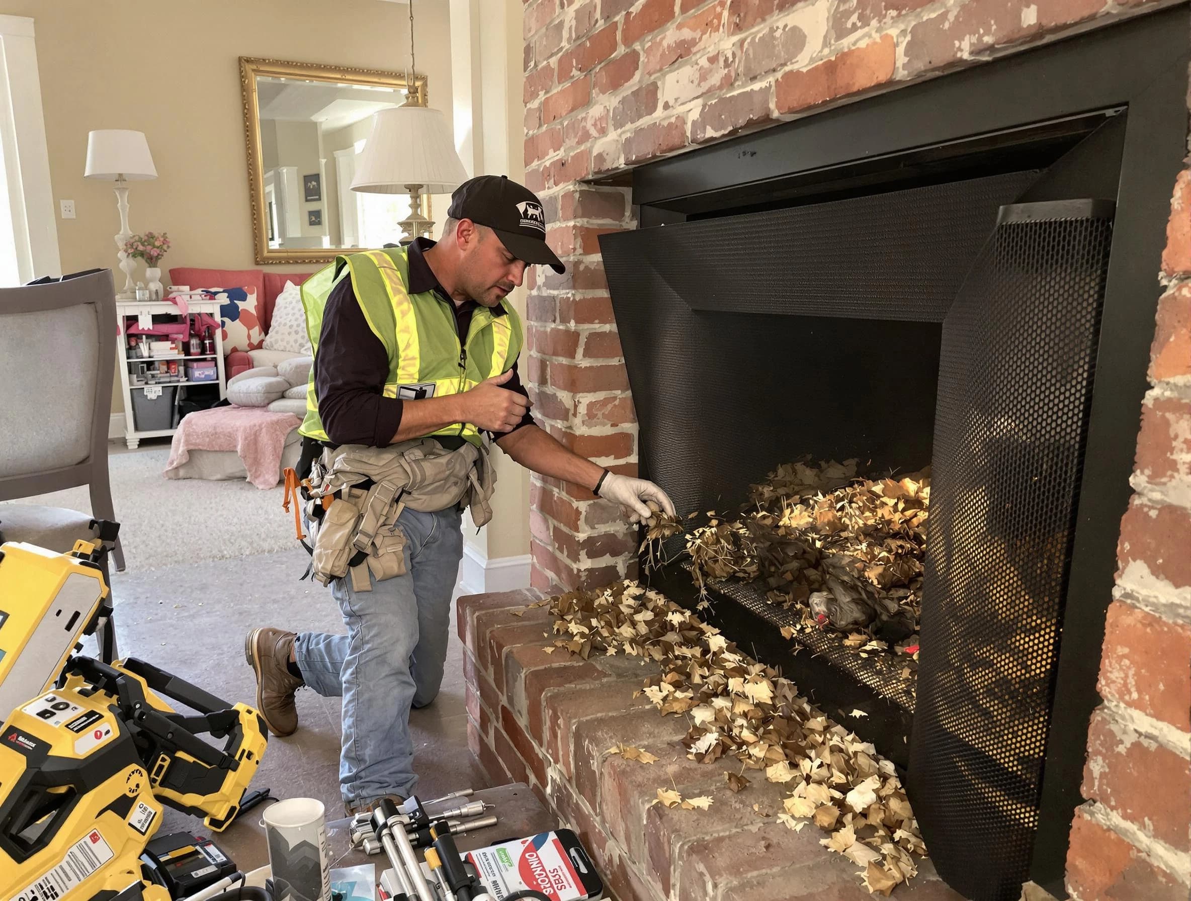 Safe screening installation by Trussville Chimney Sweep in Trussville, AL
