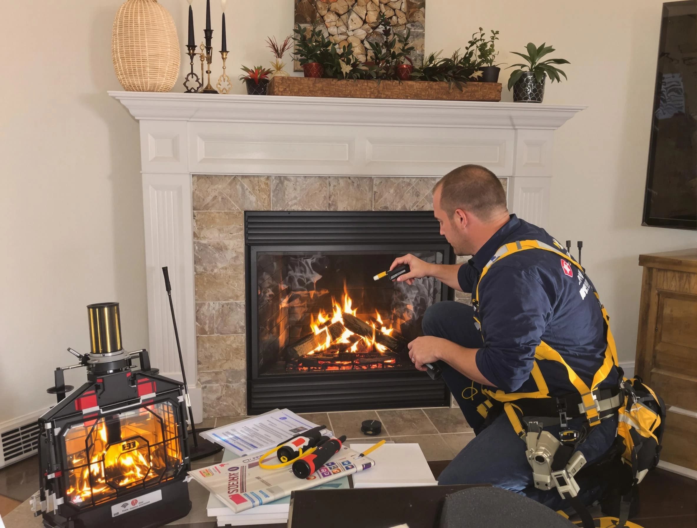 Safety-focused fireplace inspection by Trussville Chimney Sweep in Trussville, AL