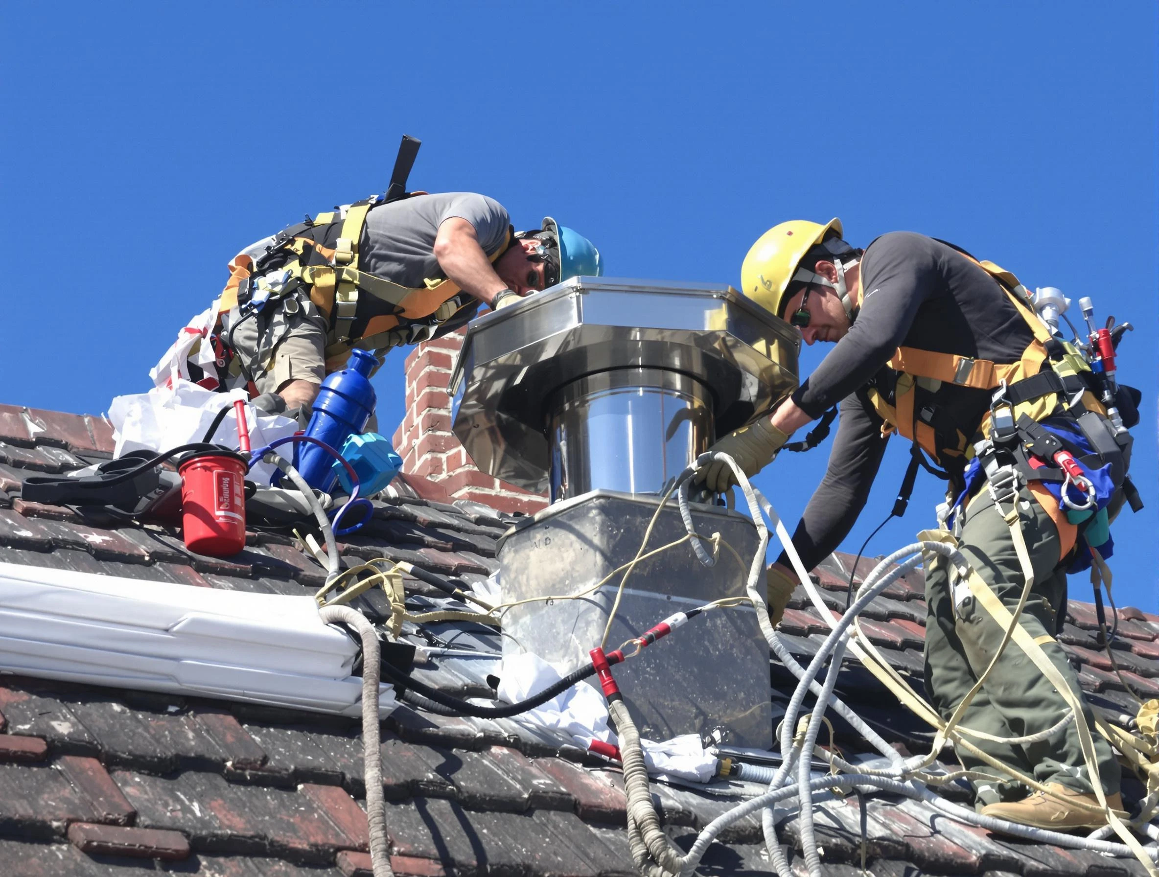 Protective chimney cap installed by Trussville Chimney Sweep in Trussville, AL